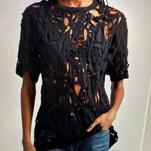 R13 Shredded Cotton T-shirt🌸